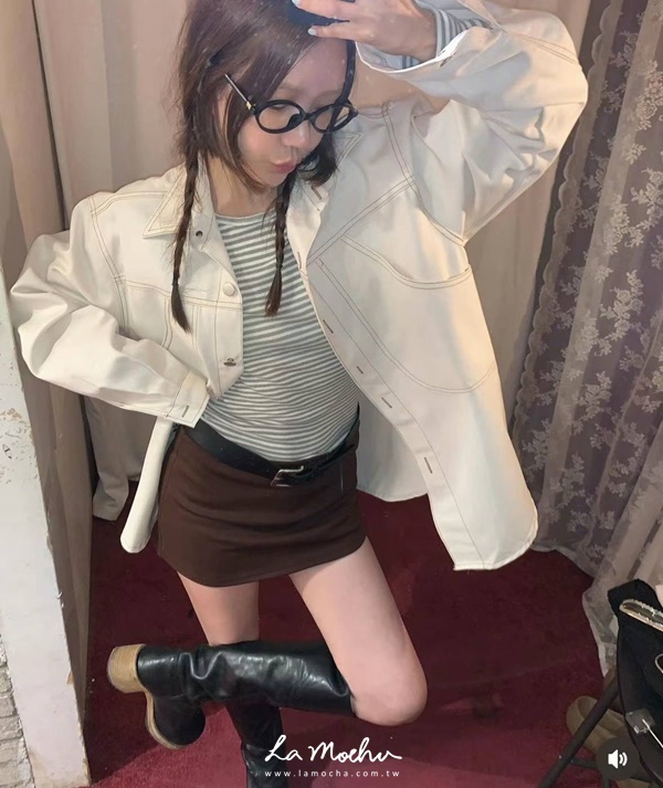 歐美萊卡素色小褲裙(闆娘清單)